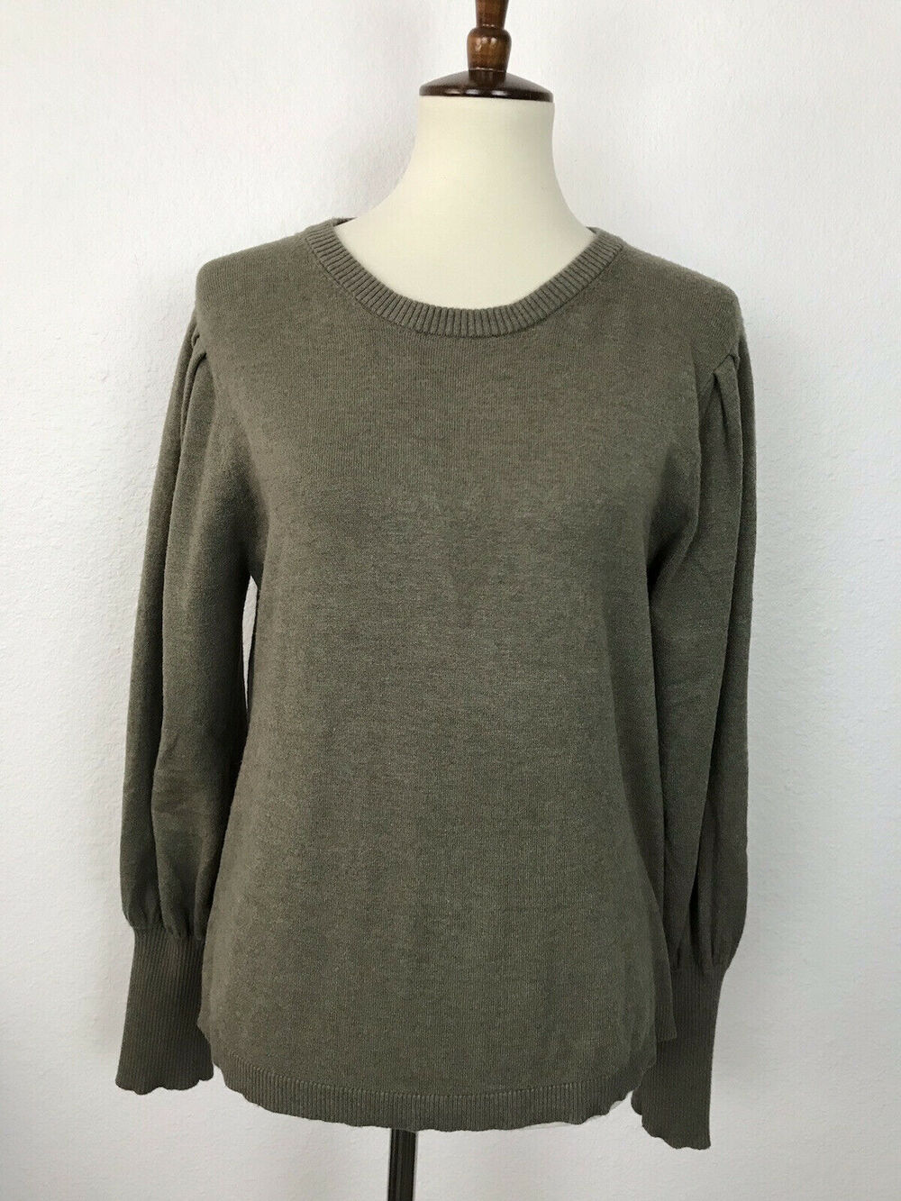 M Magaschoni Pullover Bishop Sleeve Sweater